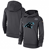 Women Carolina Panthers Anthracite Nike Crucial Catch Performance Hoodie,baseball caps,new era cap wholesale,wholesale hats